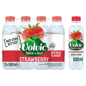 Volvic Touch of Fruit Strawberry 12 x 500ml pack