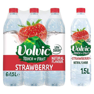 Volvic Touch of Fruit Strawberry 6 x 1.5Ltr pack