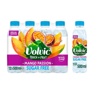 Volvic Touch of Fruit Sugar Free Mango & Passion 12 x 500ml pack