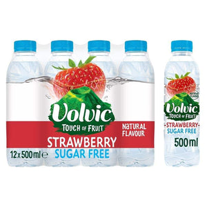 Volvic Touch of Fruit Sugar Free Strawberry 12 x 500ml pack