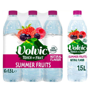 Volvic Touch of Fruit Summer Fruits 6 x 1.5Ltr pack