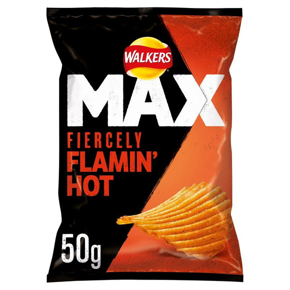 Walkers Max Fiercely Flamin' Hot Crisps 50g