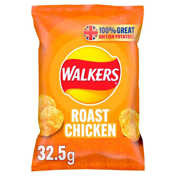 Walkers Roasted Chicken Crisps 32.5g