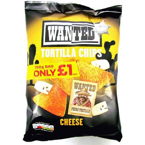 Wanted Tortilla Chips Cheese 150g