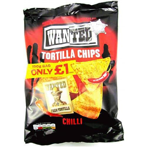 Wanted Tortilla Chips Chilli 150g